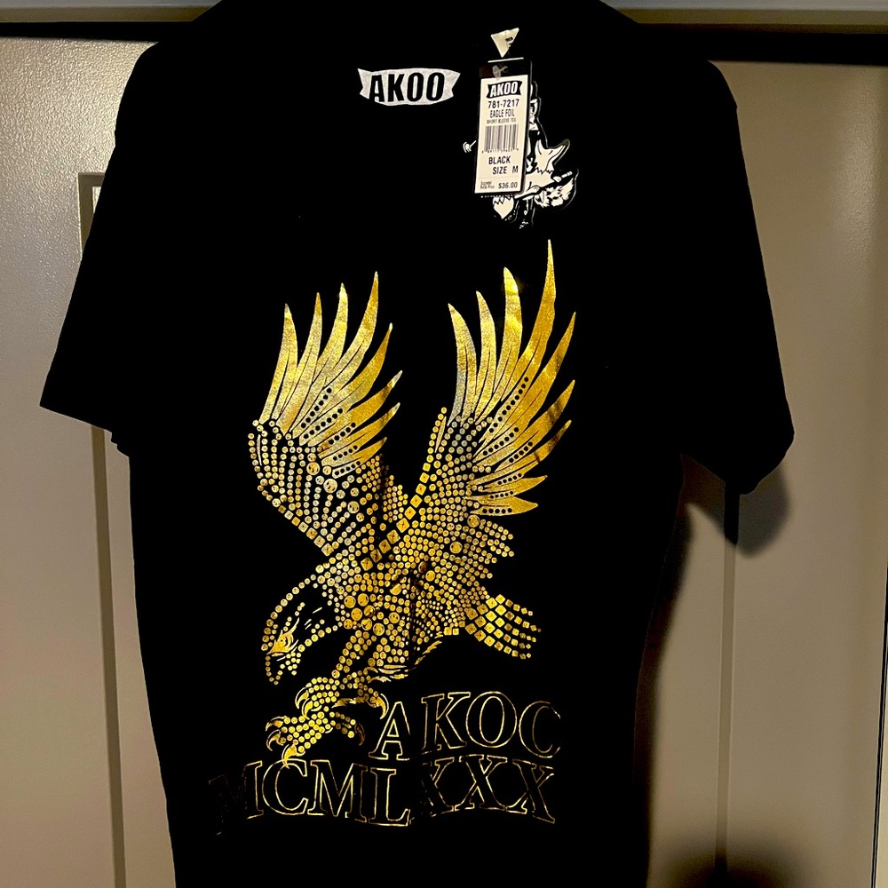 Akoo Eagle Foil Shirt Black